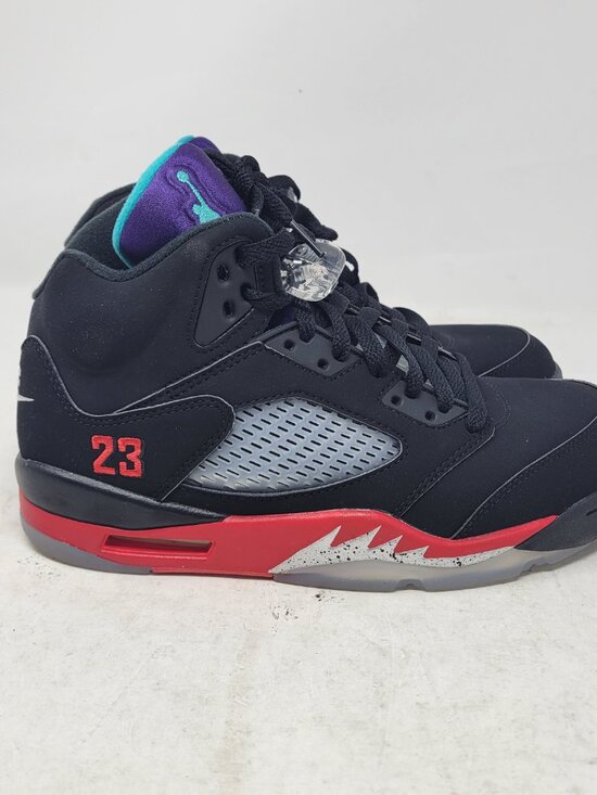 Air Jordan 5 Top 3 Black Fired Red Metallic Silver Grape BRED US 8 CZ1786 001 main image 3